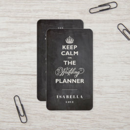Cartão De Visita Calma, sou o Planner de Casamento Engraçado