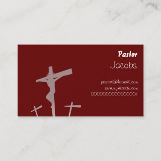 Cartão De Visita Calvário, pastor,
