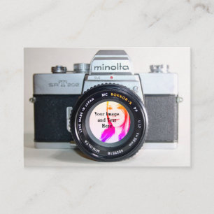 Cartão De Visita Câmara Antiga Tirando Sua Foto