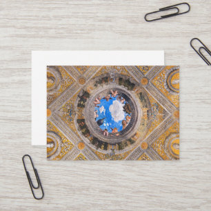 Cartão De Visita Câmara Bridal, teto de Andrea Mantegna