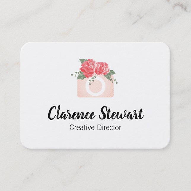 Cartão De Visita Câmara Floral (Frente)