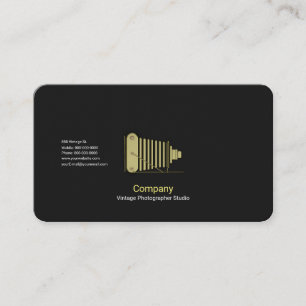 Cartão De Visita Câmara Vintage