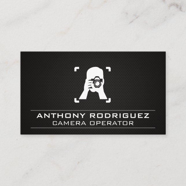 Cartão De Visita Câmera | Fotógrafo (Frente)