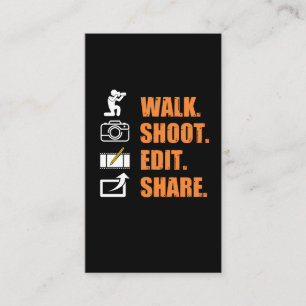 Cartão De Visita Cameraman Say Walt edit share Funny Photo