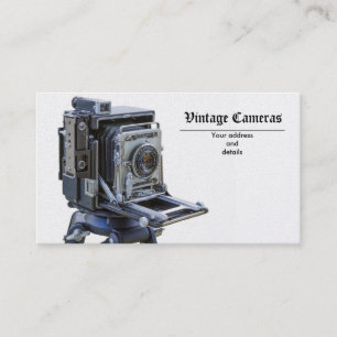 Cartão De Visita câmeras do vintage