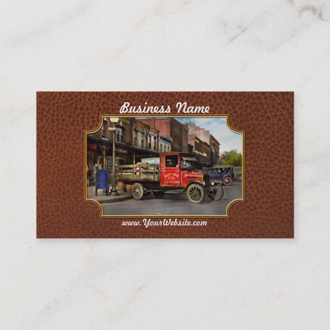 Cartão De Visita Caminhão - Aves de capoeira vestidas em casa 1926 (Frente)