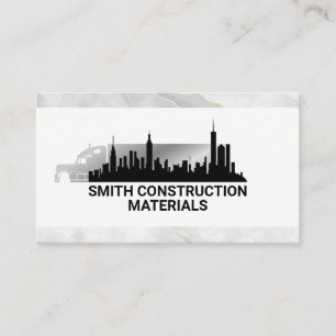 Cartão De Visita Caminhão Construção Desenv. imobiliária