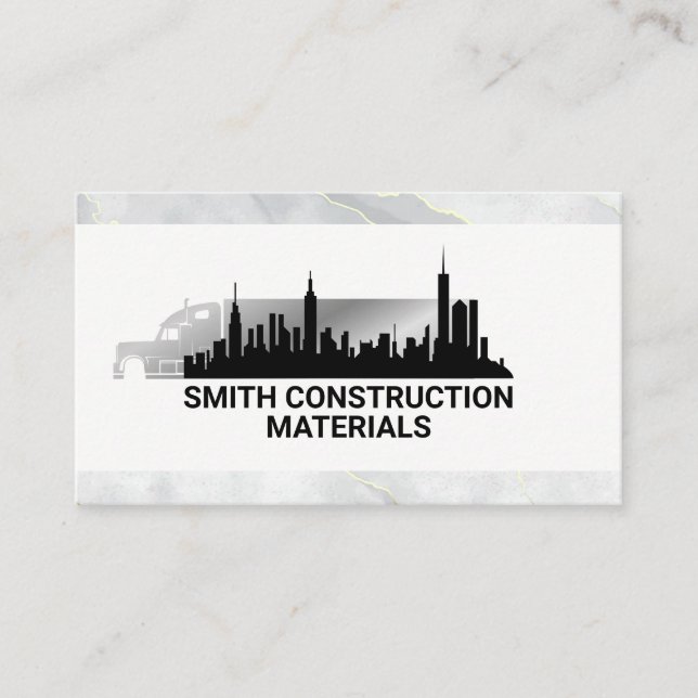 Cartão De Visita Caminhão | Construção | Desenv. imobiliária (Frente)