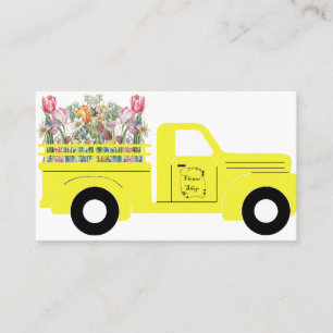 Cartão De Visita Caminhão de floricultura