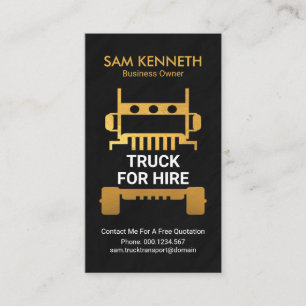 Cartão De Visita Caminhão de Textura Granito de Semi Caminhão Dou