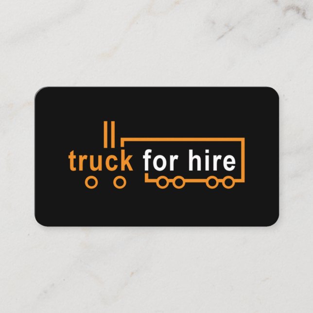 Cartão De Visita Caminhão Profissional Para Caminhoneiro De Cartaze (Frente)