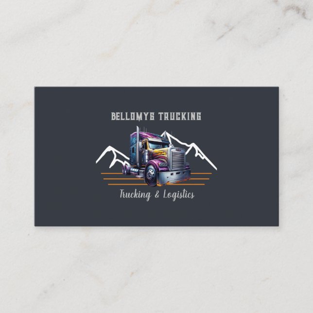 Cartão De Visita Caminhão Semi E Logístico (Frente)