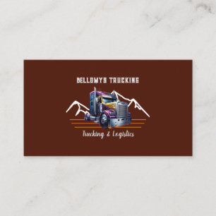 Cartão De Visita Caminhão Semi E Logístico