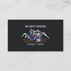 Cartão De Visita Caminhão Semi E Logístico