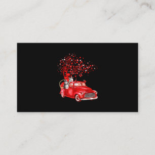 Cartão De Visita Caminhão Vermelho rouco  Coração da borboleta d
