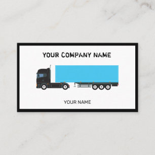 Cartão De Visita Caminhões De Transporte De Caminhões Semirreboqu