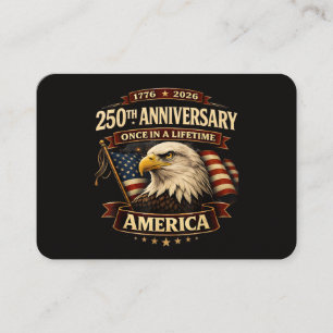 Cartão De Visita Camisa 250º Aniversário EUA 250º América