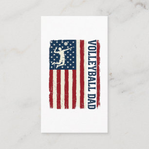Cartão De Visita Camisa de Design de Bandeira Patriótica de Pai de 