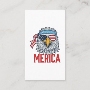 Cartão De Visita Camisa de Gravura Vintage Águia Patriótica Merica 