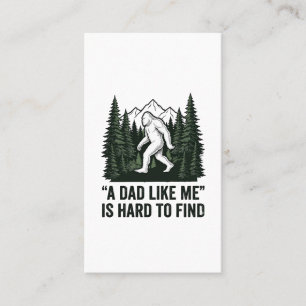Cartão De Visita Camisa engraçada de Bigfoot Pai Design Floresta Vi