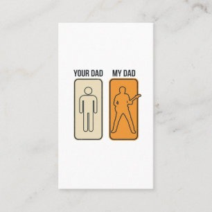 Cartão De Visita Camisa engraçada do pai da guitarra com desenho de