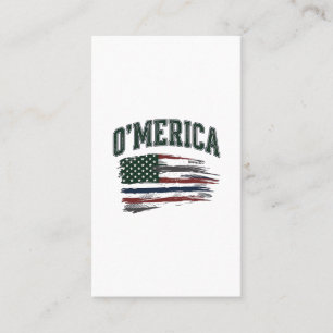 Cartão De Visita Camisa O’Merica Vintage Envelhecida Design de Band