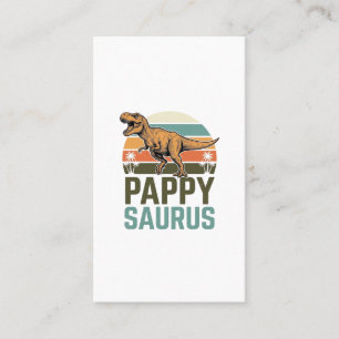Cartão De Visita Camisa Pappysaurus Dinossauro Engraçado Pôr do Sol