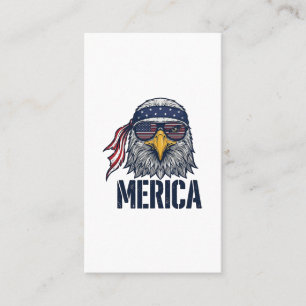 Cartão De Visita Camisa Patriótica Vintage Águia Merica Design_1