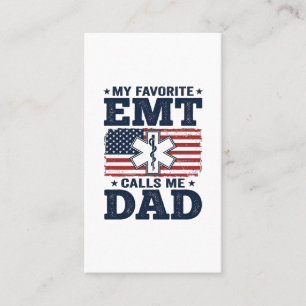 Cartão De Visita Camisa Patriótica Vintage Me Chama De Pai EMT Favo