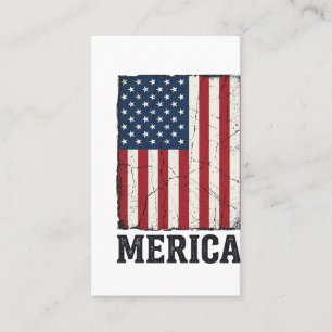 Cartão De Visita Camisa Vetorial Patriótica Bandeira Merica Angusti