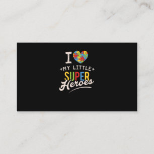 Cartão De Visita Camiseta Mês Autismo para Professora de Educação E