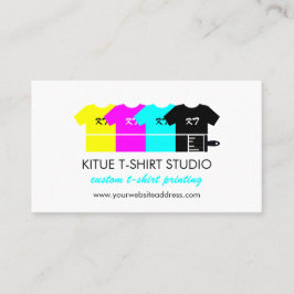 Cartão De Visita Camisetas de Impressão Manual de Loja de Roupas