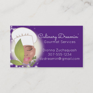 Cartão De Visita Campanha de cozinha africana de cor personalizada