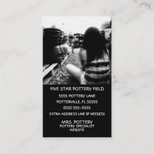 Cartão De Visita Campo da cerâmica