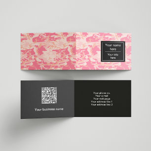 Cartão De Visita Camuflagem Rosa, Camuflagem, Militar, Exército