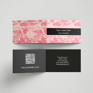 Cartão De Visita Camuflagem Rosa, Camuflagem, Militar, Exército