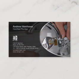 Cartão De Visita Canalização de Canalização com Fuga Reparo de Casa