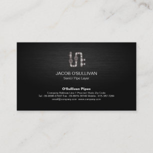 Cartão De Visita Canalização de Canalizador de Camada de Pipe