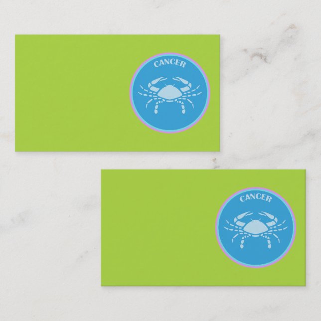 Cartão de visita cancer (Frente/Verso)