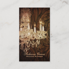 Cartão De Visita candelabro elegante do vintage do boutique da