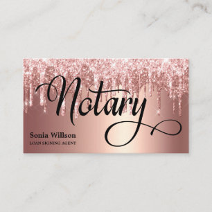 Cartão De Visita Caneta de pena de tipografia elegante em rosa de o