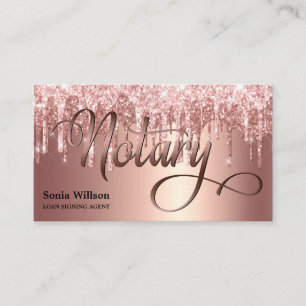Cartão De Visita caneta de pena de tipografia rosa de ouro elegante