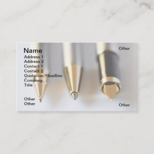 Cartão De Visita Canetas