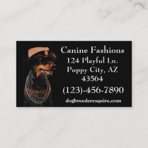 Cartão De Visita Canine Fashions