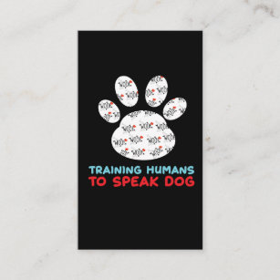 Cartão De Visita Canine Training Dog Trainer Puppy Dog Auto-falante