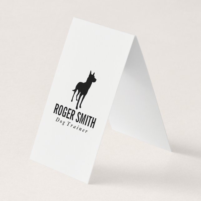 Cartão De Visita Canino | Formação de cães (Frente)