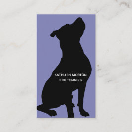 Cartão De Visita Canino Silhueta Preta