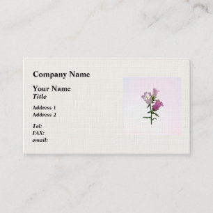 Cartão De Visita Canterbury Bells Rosa