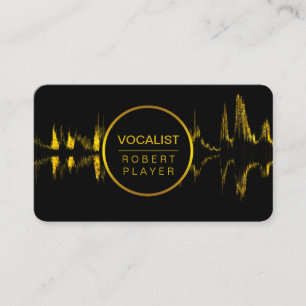 Cartão De Visita Cantora Vocalista DJ Music Teacher Microfone Doura