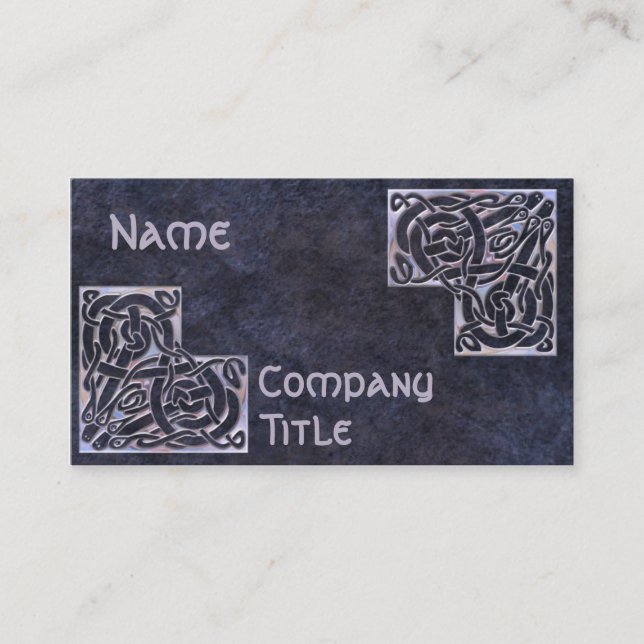 Cartão De Visita Cantos celtas (Frente)